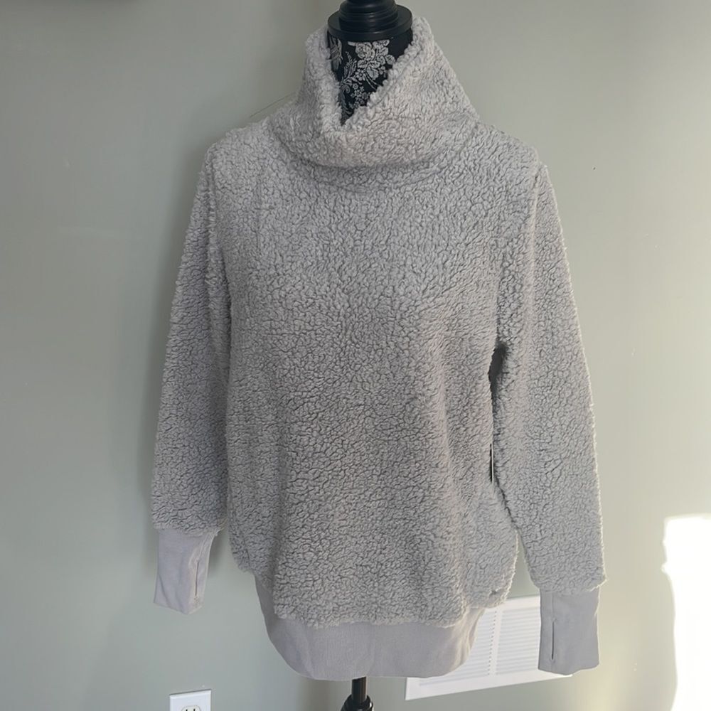 Andrew Marc Teddy Fleece Cozy Pullover NEW